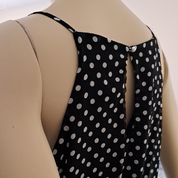 No Boundaries Black and White Polka Dot Midi Dress - Picture 7 of 12